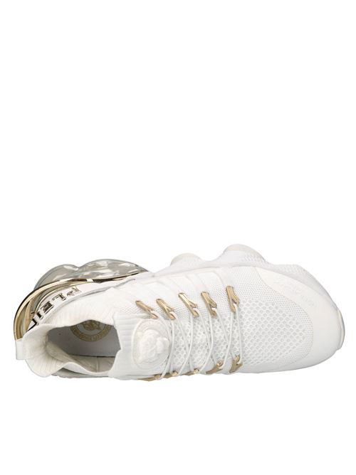 Sneakers in ecopelle e tessuto PLEIN SPORT | SADS USC0518 STE003NBIANCO-ORO
